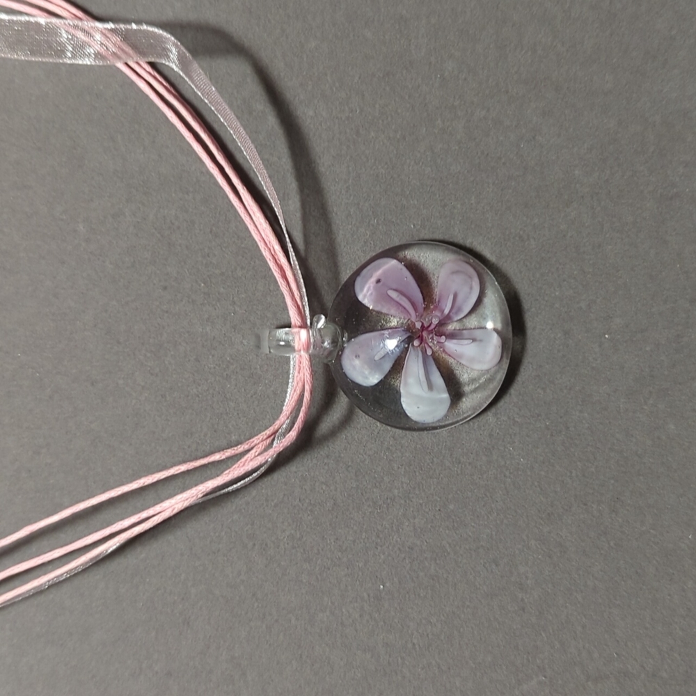 Beautiful Lampwork Glass Necklace